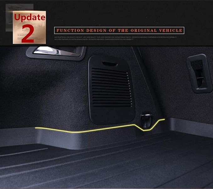 Forester Cargo Liner Compatible with 2014-2018 Subaru Forester，All Weather 3D Upgrade Modeling Black TPO Heavy-Duty Waterproof Rear Cargo Trunk Tray Floor Mats Protector
