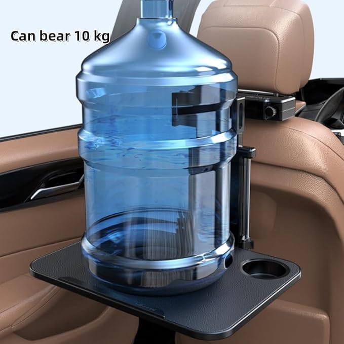 Vpswekans Car Table Multifunctional Folding Desk, Seat Back Laptop Desk and Food Tray for Car Travel, Car Seat Back Portable Tray with Tablet Holder or Mobile Phone Holder(B)