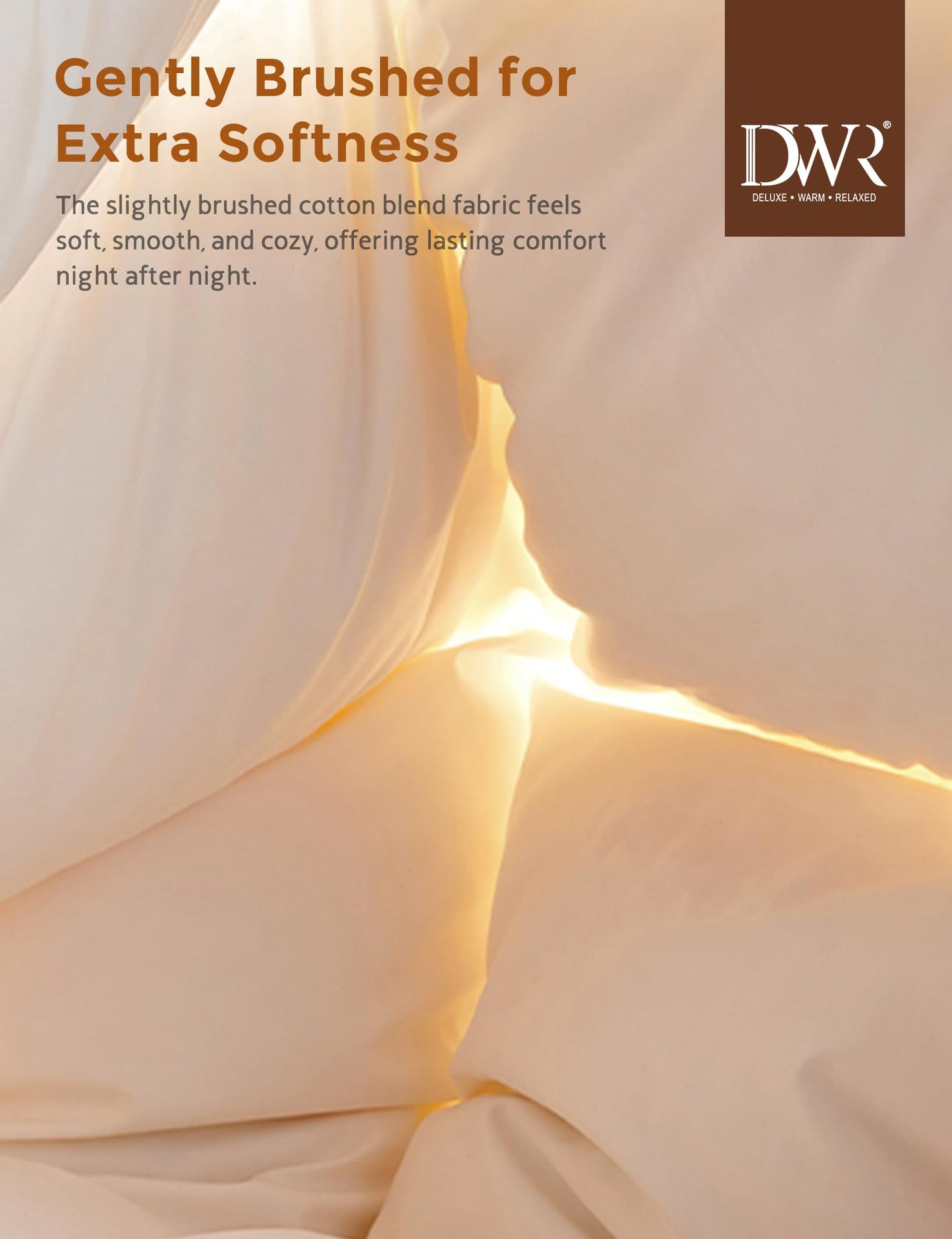 DWR Goose Feather Down Fiber Comforter Queen Size, Fluffy White Duvet Insert, Buttery-Soft and Breathable, Marshmallow-Like Loft, All Season Hotel Luxury Bedding, 8 Corner Tabs, 90" x 90"