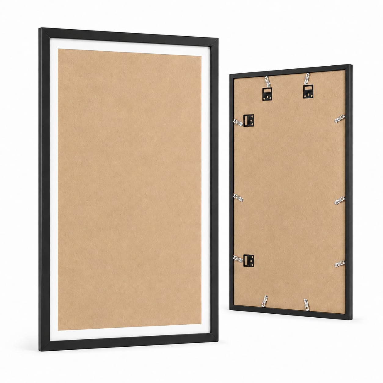 ARTGOTO 15.7x27.5inch/40x70cm Large Diamond Art Painting/Paint by Numbers MDF Picture Frames,Display 35x65cm with Mat or 40x70cm Without,Horizontal & Vertical Wall Hanging for Puzzles,Photos,Posters