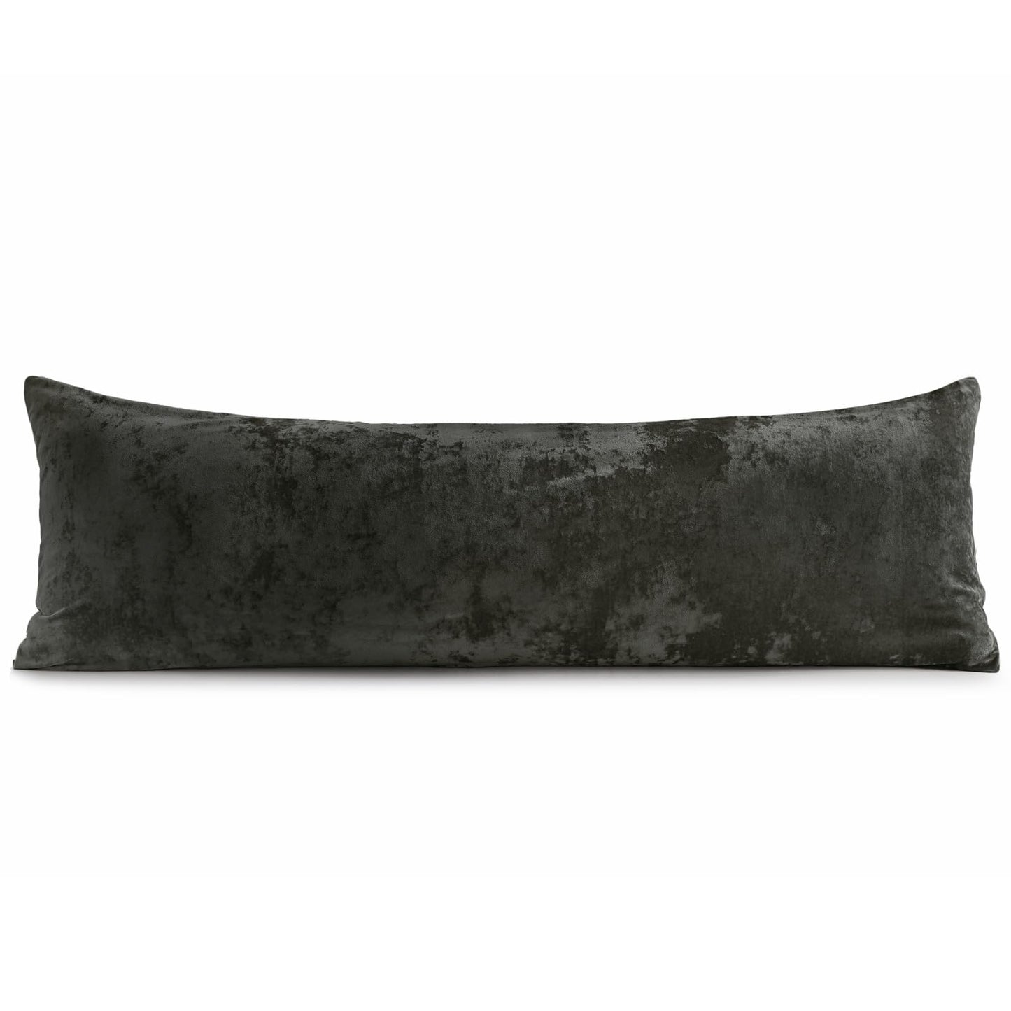 BEDELITE Velvet Body Pillow Cover with Zipper, Soft and Plush 20x54 Long Pillow Case, Velvety Smooth and Cozy Body Pillow Pillowcase for Bedroom and Couch, for All Seasons(Black)