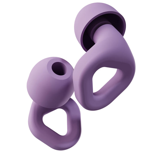 Zenz Unwind Ear Plugs for Sleeping Noise Reduction – Soft Silicone Reusable Earplugs for Sleep, Focus & Work – 28dB Noise Reduction with Storage Case – XS/S/M/L Eartips (Nebula Purple, One Size)