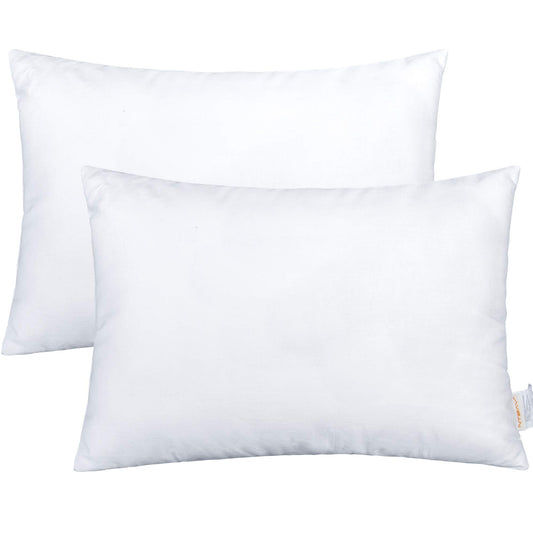 NTBAY 2 Pack Cotton Down Alternative 13x18 Pillows, Machine Washable - Soft and Breathable Travel Small Pillows for Sleeping, Ideal for Daycare, Crib, Cot