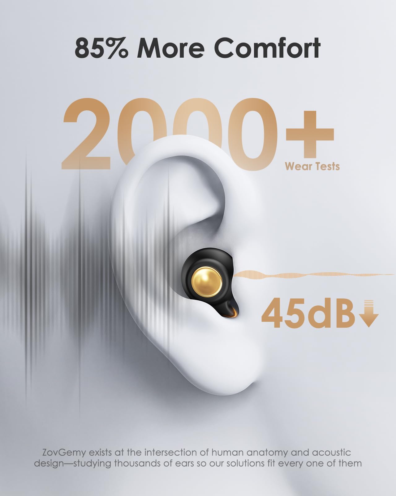 Quiet 2 Ear Plugs, Keychain case, Ultra Comfy, Reusable, 45dB Noise Reduction. Ideal for Sleep, Focus, Travel, Noise Sensitivity. Flexible Hearing Protection, Customizable fit, Black