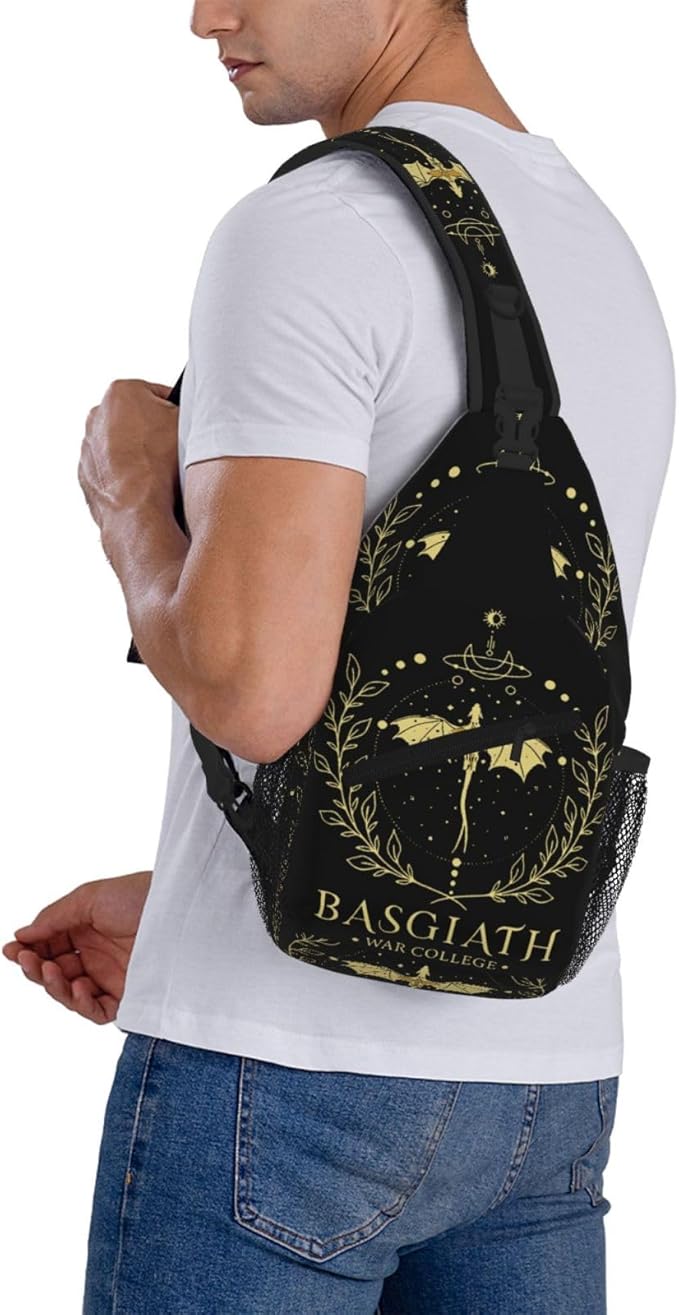 Fourth Dragon Wing Crossbody Bag Trendy Sling Bag Bakpack Casual Chest Bags Daypack For Hiking Walking Travel Running(6)