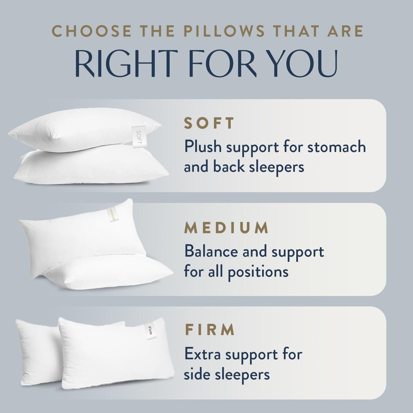 Digital Decor 100% Cotton Luxury Hotel Pillows Standard Size Set of 2, Cooling Down Alternative Bed Pillows for Sleeping, Hypoallergenic Soft Pillows for Side & Back Sleepers, Made in USA, 26" x 20"