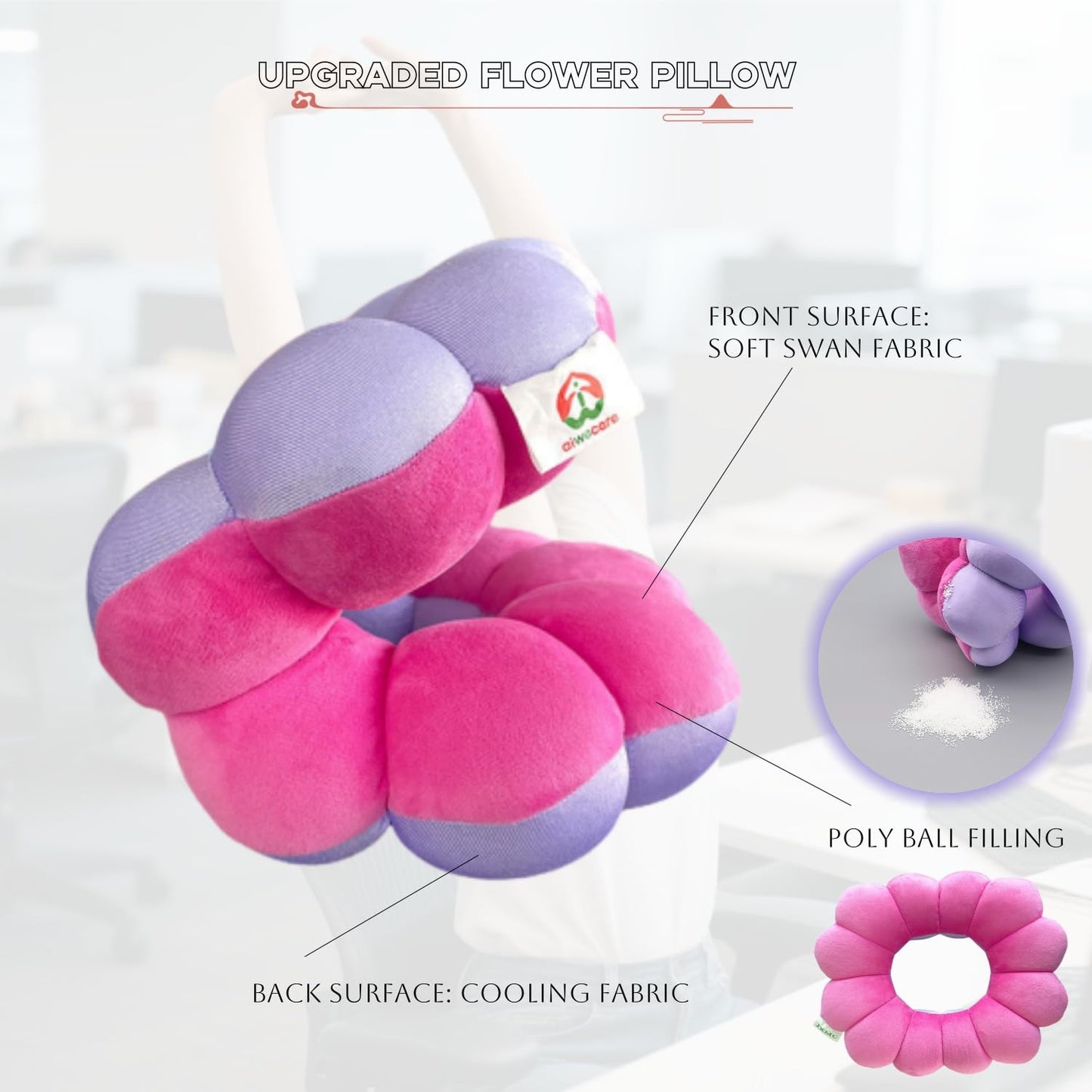 LAROTSUBA Pressure Ulcer Cushion,Bed Sore Cushions,Donut Pillow for Bed sores,Pressure Relief Sciatica Pillows,for Foot Pressure Relief,Elbow,Ankle,Leg,Hip Support Pad