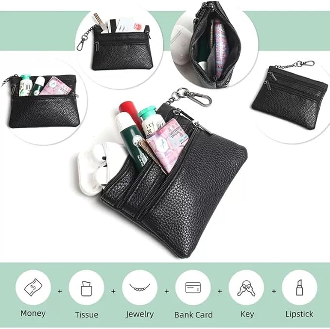 Crossbody Body Phone Holder for Women, New Phone Strap with Zippered Pouch, Adjustable Crossbody Strap (Leopard)
