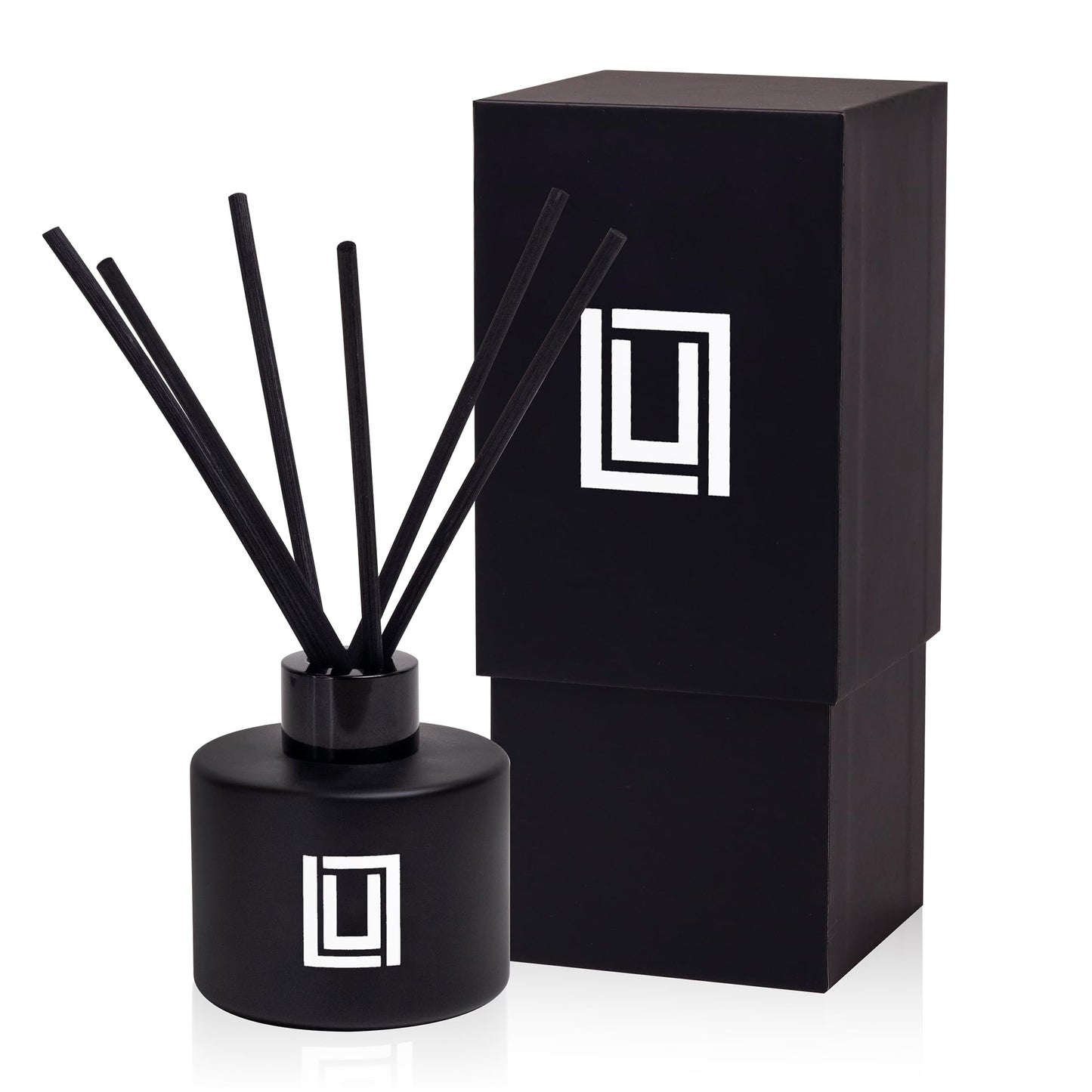 Lulu Candles | Reed Diffuser Set | Palo Santo | 6 Reed Sticks | Scent Diffuser for Bedroom Bathroom Living Room & Office (4.2 FL Oz.)