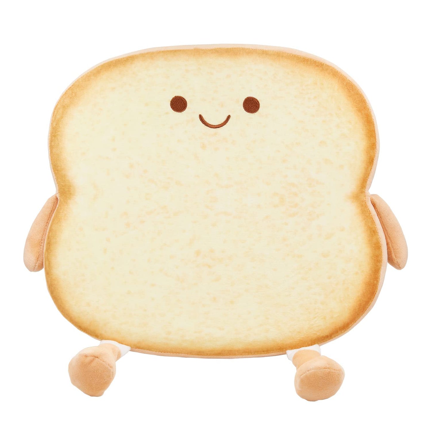 Yulefly Toast Seat Cushion - Memory Foam Chair Cushion Cute Bread Plush Pillow Pads with Removable Cover for Gaming Chair Office Home Bedroom Shop Car Decor-Smile