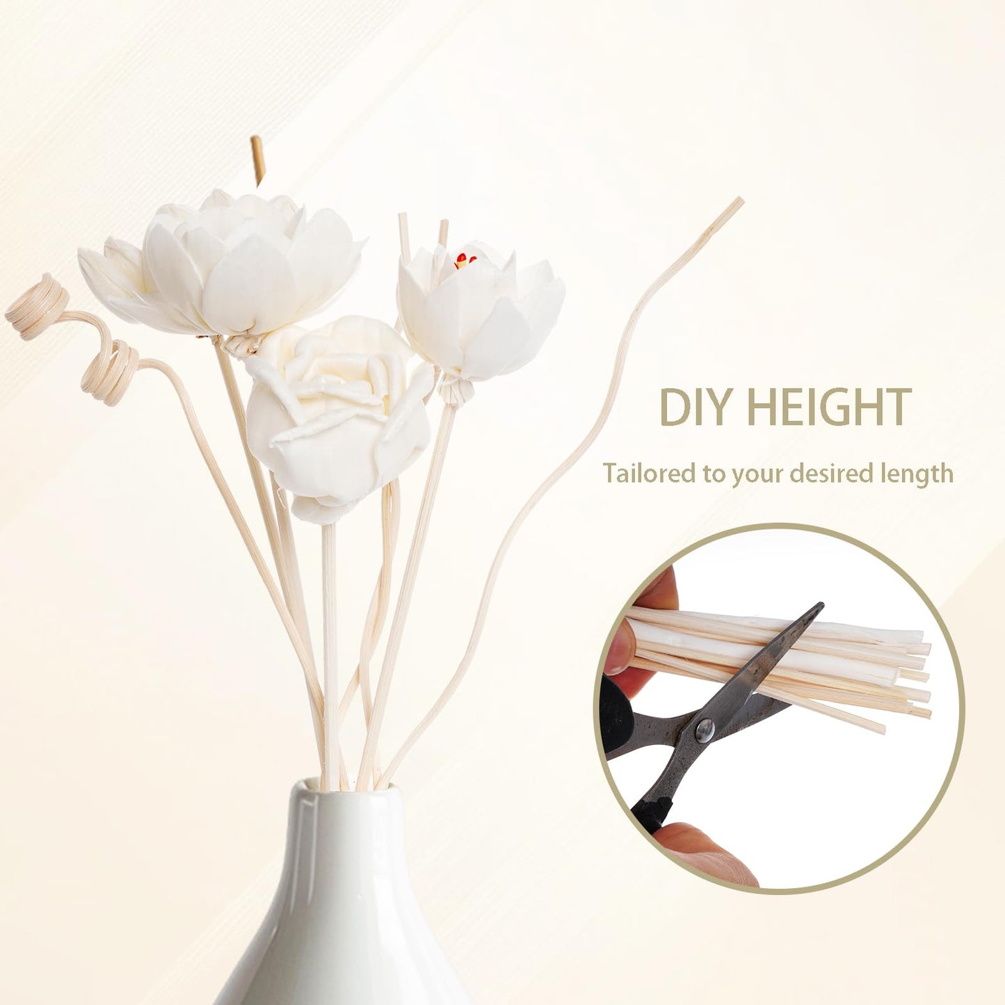 14Pcs Reed Diffuser Sticks Flowers, Reed Diffuser, Reed Diffuser Flower for Home Bedroom Decor