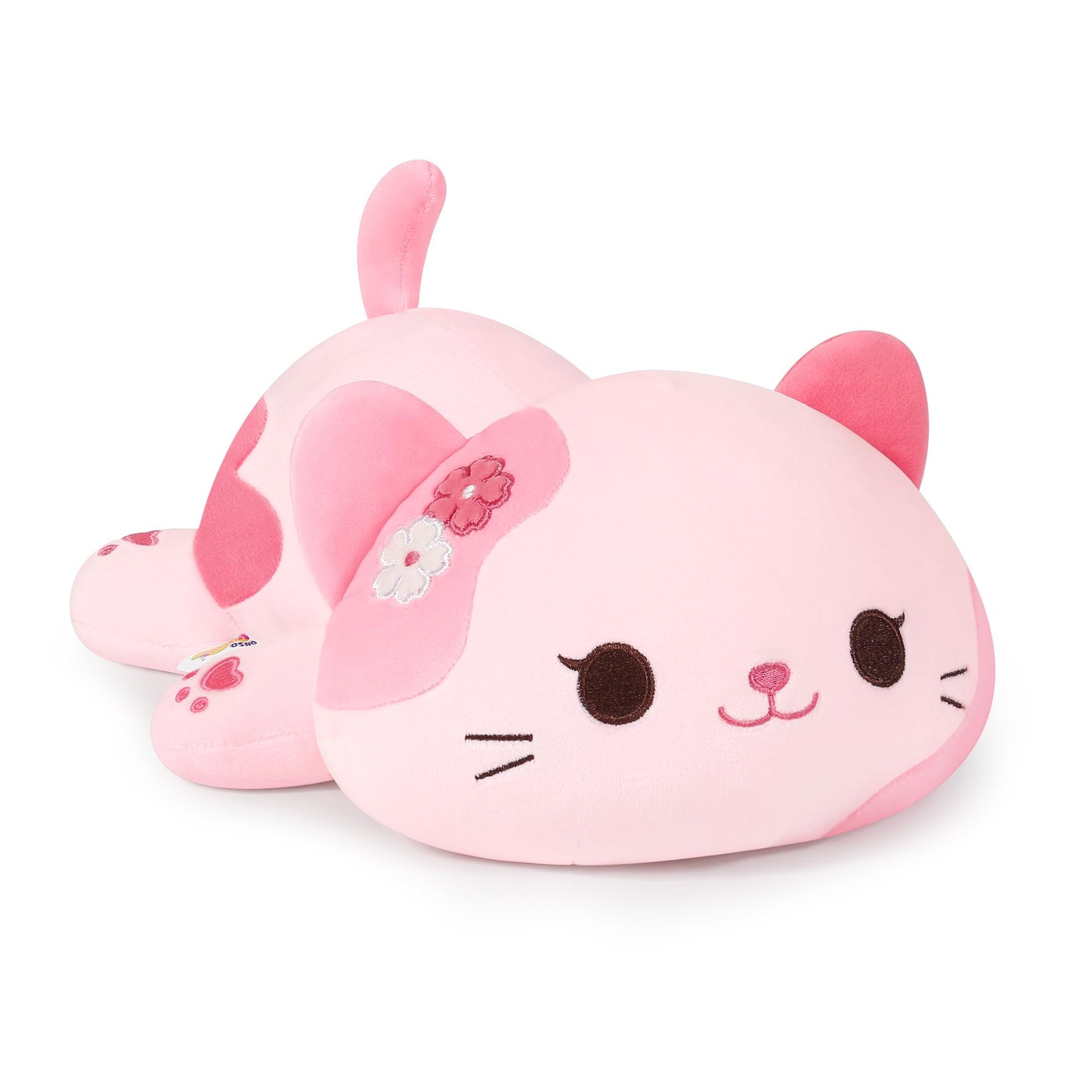 Onsoyours Original Sakura Cat Plush Cute 13 inch Kitten Stuffed Animal Soft Pillow Pink Kawaii Kitty Plush Toy Gift for Kids & Adults (Sakura Cat, 13")