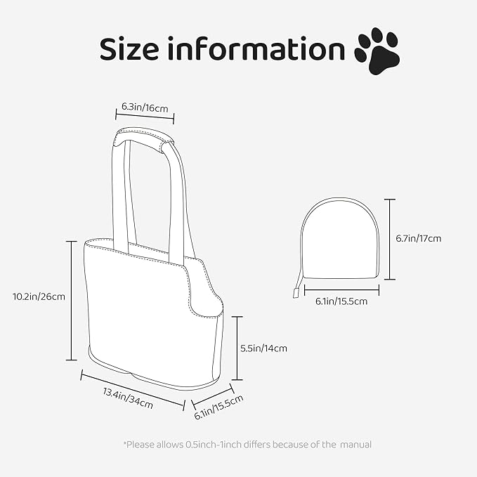 White cat Small pet (Kitten or Puppy) Travel Handbag Portable Foldable Shoulder Bag pet backpackBlack