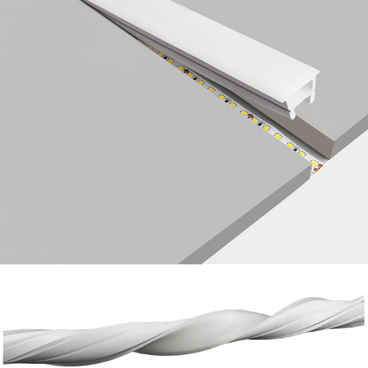 KSDLMPA Silicone LED Channel System, 33Ft/10M Through Free White 10x10mm DIY LED Neon Rope Light IP67 Waterproof Tube for 5mm Strip Lights Installation for Indoor Outdoor Ambient Decor