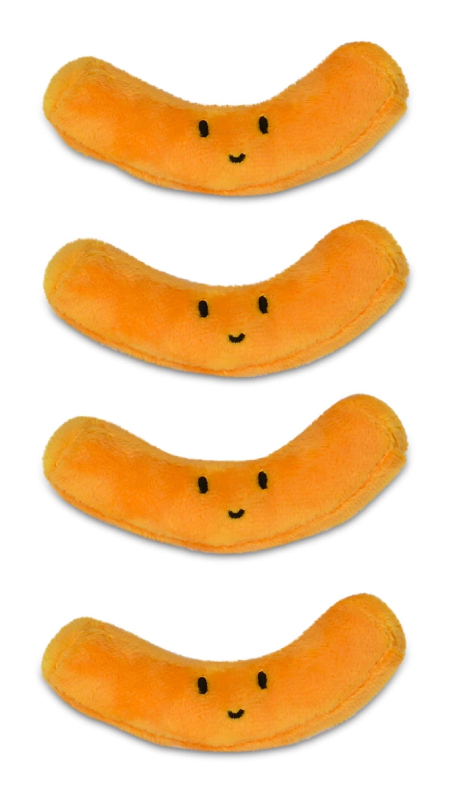 iscream Kraft Macaroni & Cheese 6.5" x 6" Pillow Set with 4 Plushie Macaroni Mini Pillows - Microwave Package