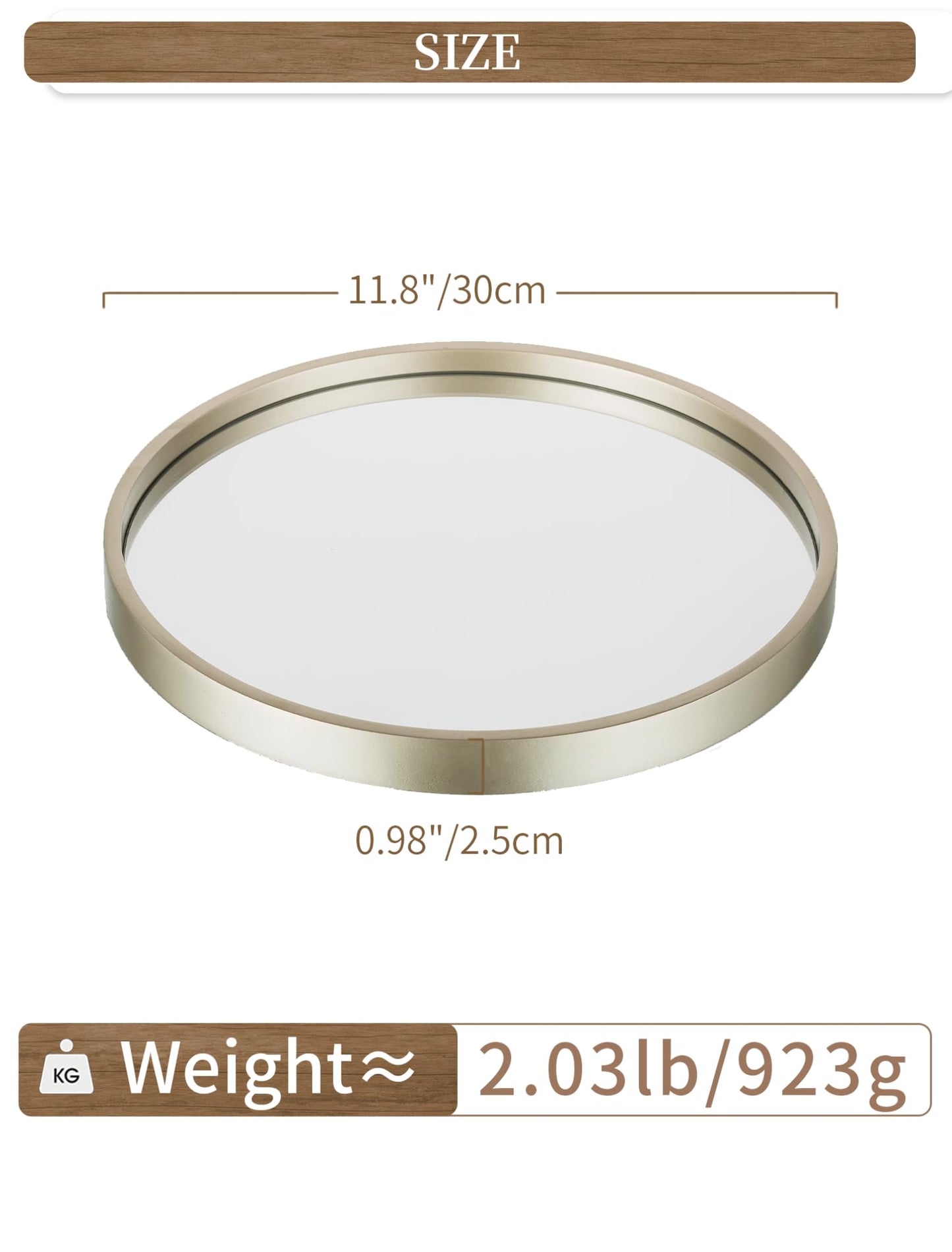 Hanobe Bathroom Vanity Perfume Trays for Dresser 12'’