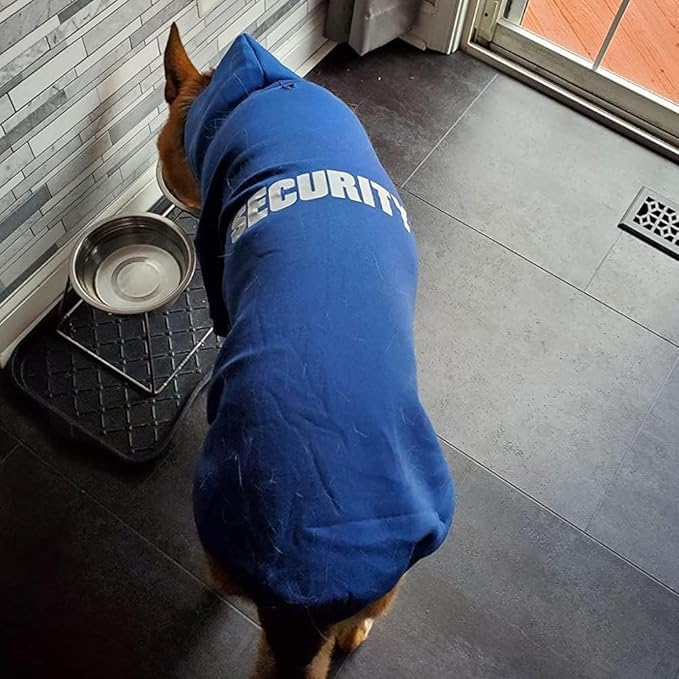 BINGPET BA1002-1 Security Patterns Printed Puppy Pet Hoodie Dog Clothes Medium