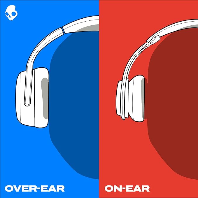 Skullcandy Crusher ANC 2 Wireless Over-Ear Bluetooth Headphones with Multi-Sensory Bass, Active Noise Cancelling, Up to 60 Hours Battery, Microphone for iPhone Android - Primer