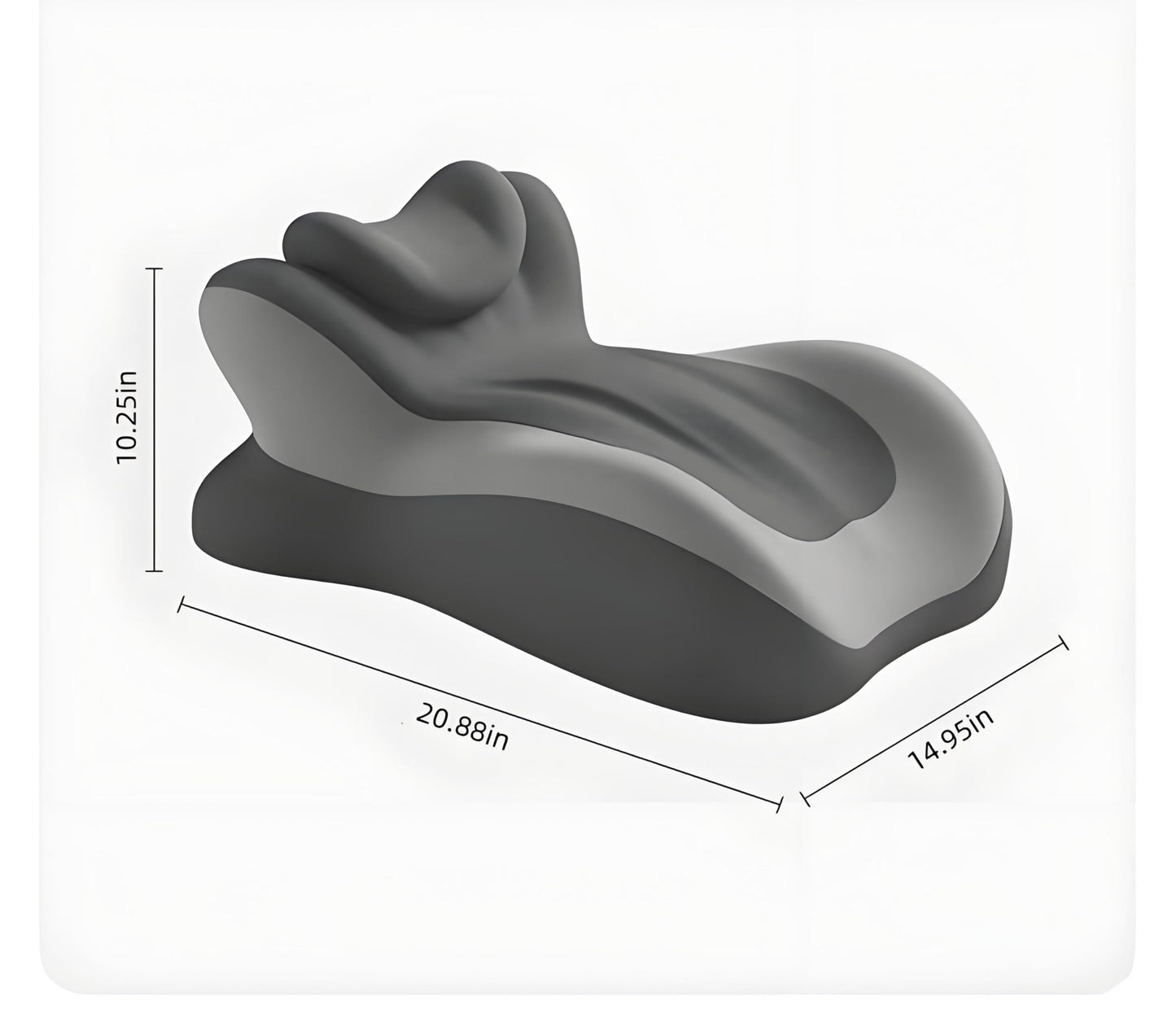 Aevixen 27° Wedge Pillow for Sleeping - Orthopedic Bed Wedge for Acid Reflux, GERD, Back & Neck Pain Relief - High Density Memory Foam with Washable Cover for Reading & Post Surgery Recovery