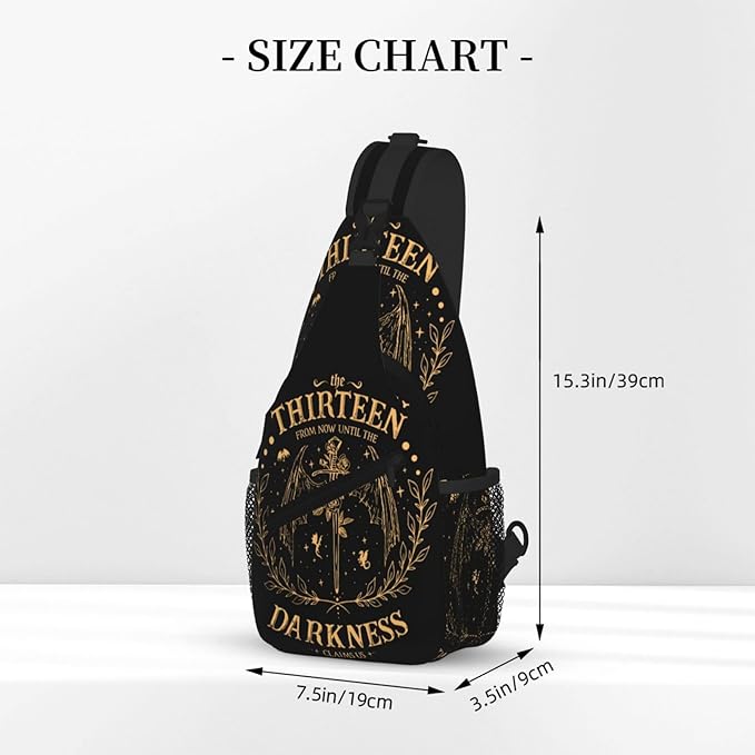 The Thirteen Crossbody Bag Throne Of Glass Trendy Sling Bag Bakpack Casual Chest Bags Daypack For Hiking Walking Travel Running(2)