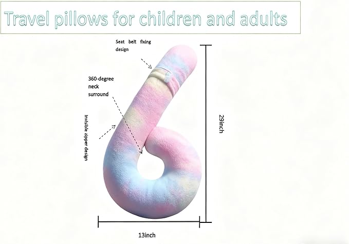 Long-Distance Travel Neck PillowCar Sleep Aid Pillow,Home/Office Lumbar Pillow,Ergonomic Wrap-Around Neck Pillow, Neck Support for Adults and Children,Multifunctional Travel Pillow,throw pillow