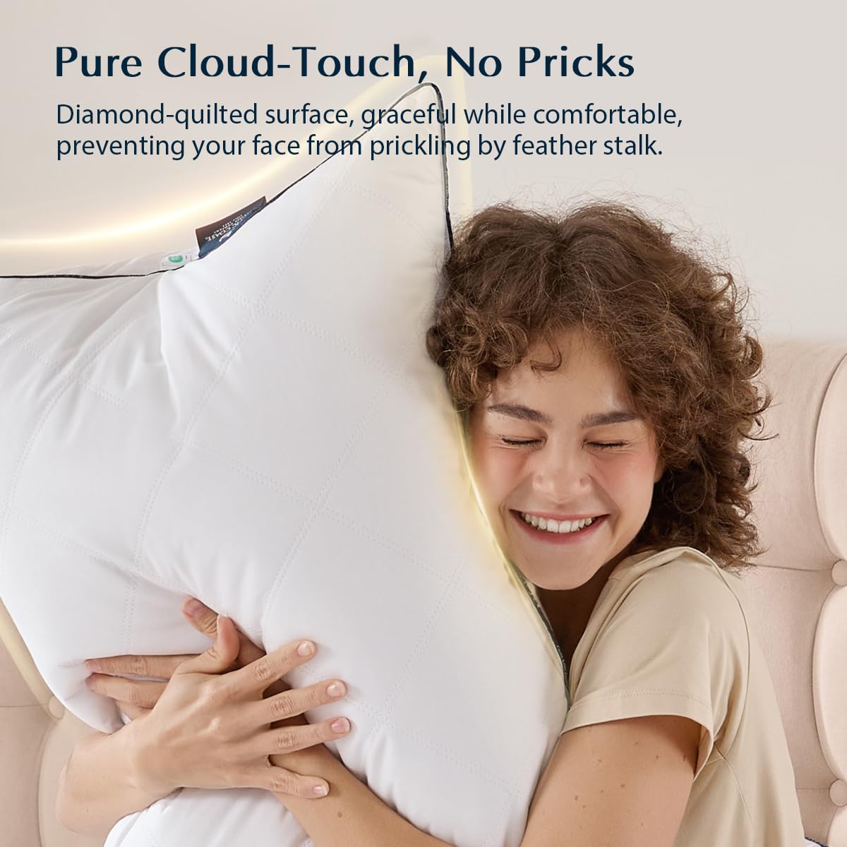 Pacific Coast Premium Goose Feather & Down Bed Pillows King Size 2-Pack, Hotel Quality Collection, Medium Support for Side & Back Sleepers