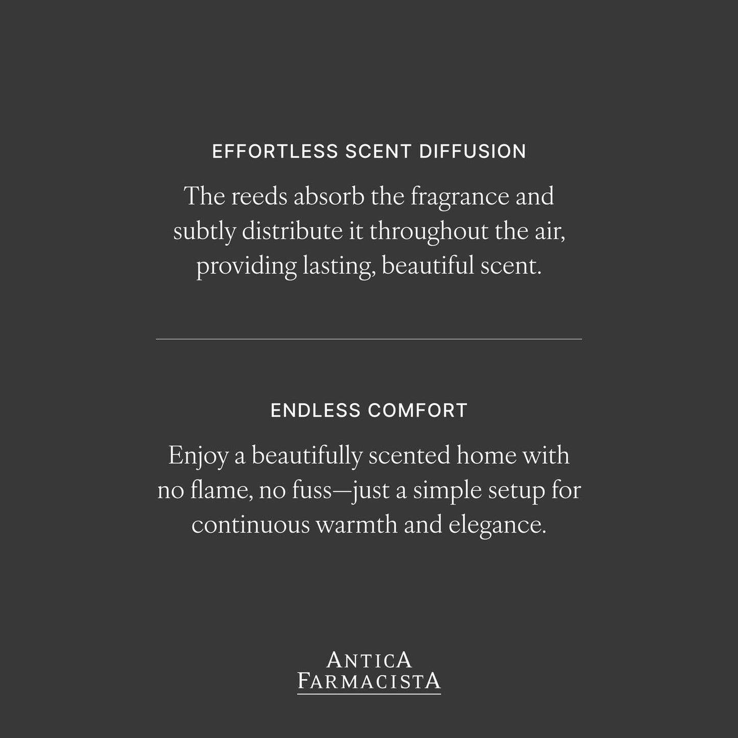Antica Farmacista Home Ambiance Diffuser - Long-Lasting Reed Scent Diffuser - Luxury Room Freshener Gift - Damascena Rose, Orris & Oud, 8.45 fl oz