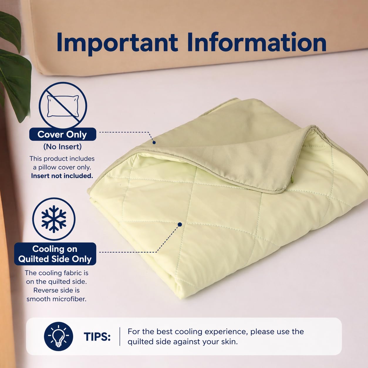 evoLive Cooling Body Pillow Cover 21" x 54", Soft Elastane Diamond Quilted Body Pillow Case with Zipper Closure, Breathable Long Pillow Cover (Green, 21“X54“ Body Pillow Cover)