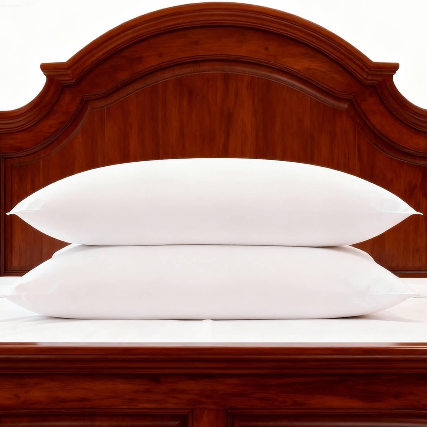Gooeb Bed Pillows Standard Size Set of 2 Medium Support Pillow for Stomach Side Back Sleeper Basic Soft Down Alternative White 20x26 inches