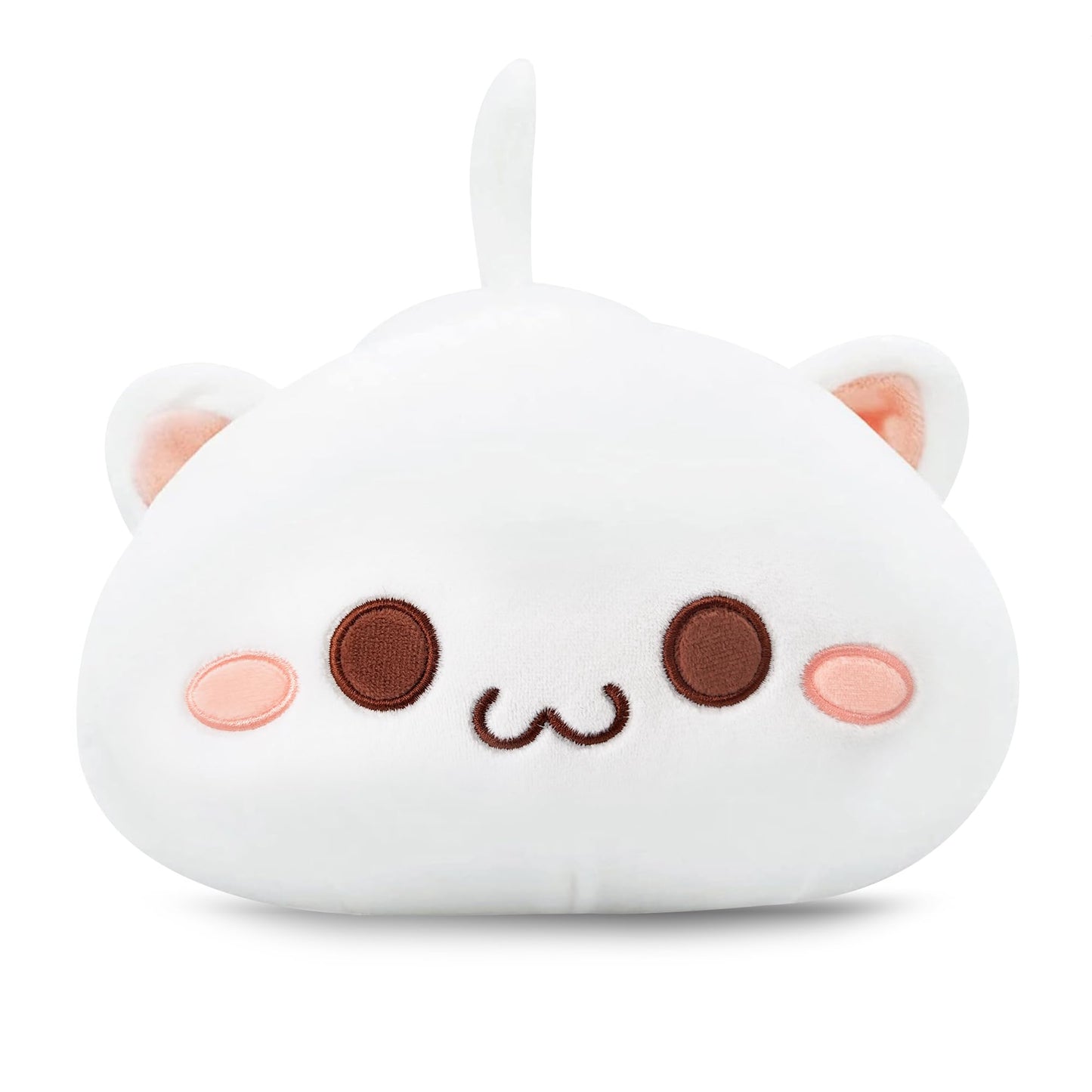 Onsoyours Cute Kitten Plush Toy Stuffed Animal Pet Kitty Soft Anime Cat Plush Pillow for Kids (White Cat, 12")