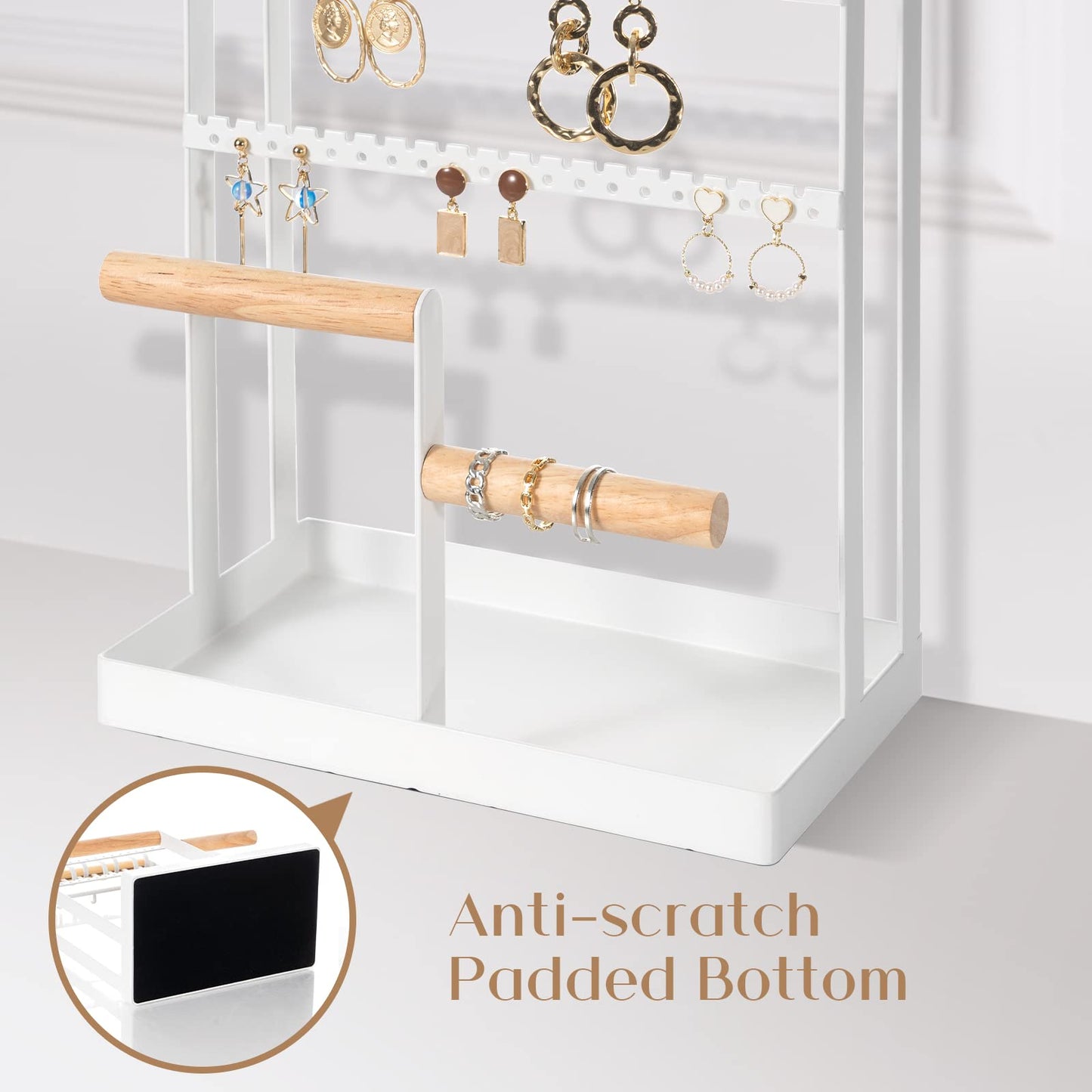 ProCase Jewelry Organizer Stand Bundle with Travel Jewelry Box