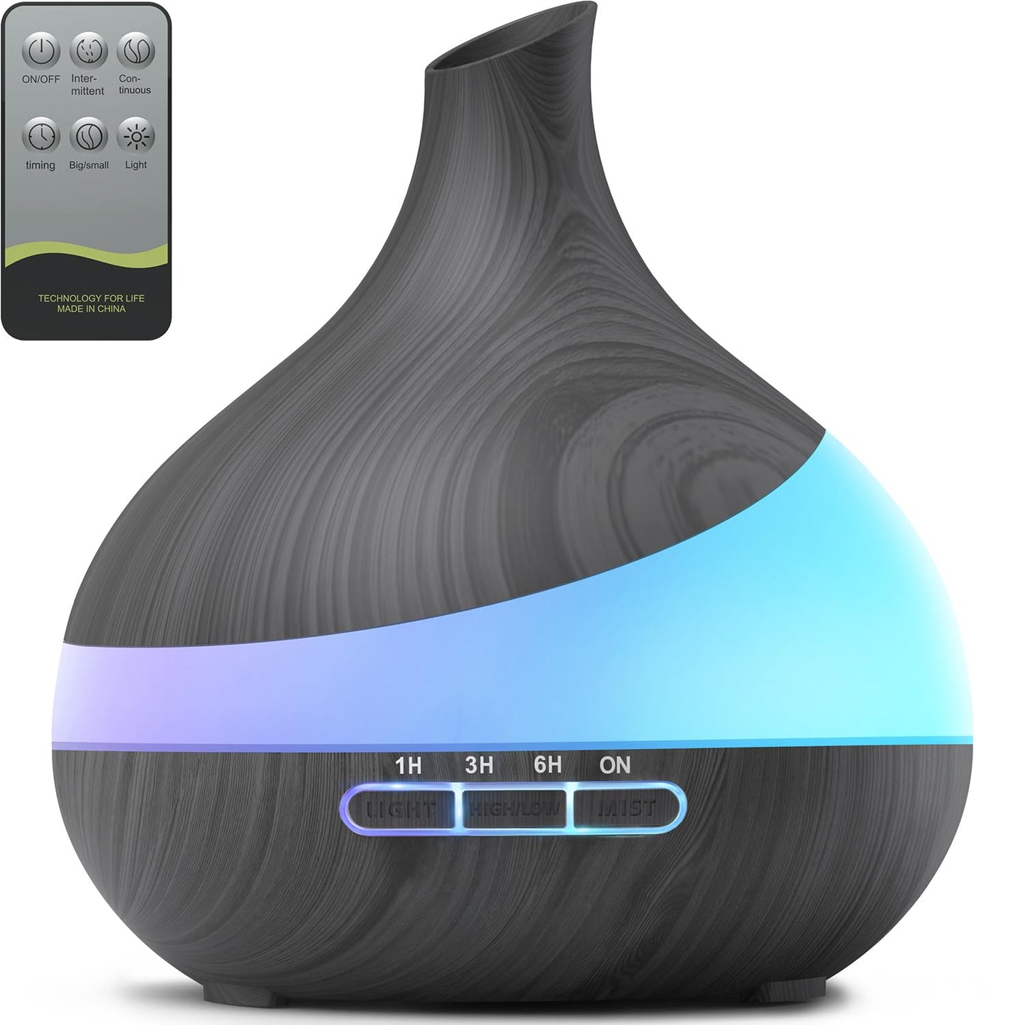 TDZXQQ Essential Oil Diffuser for Women, 𝟓𝟎𝟎𝐦𝐥 Aromatherapy Diffuser:𝟏𝟒-𝐂𝐨𝐥𝐨𝐫 LED, Dual Mist 30/60ml/h, Remote Control, Auto Shut-Off, Hotel Spa Bedroom