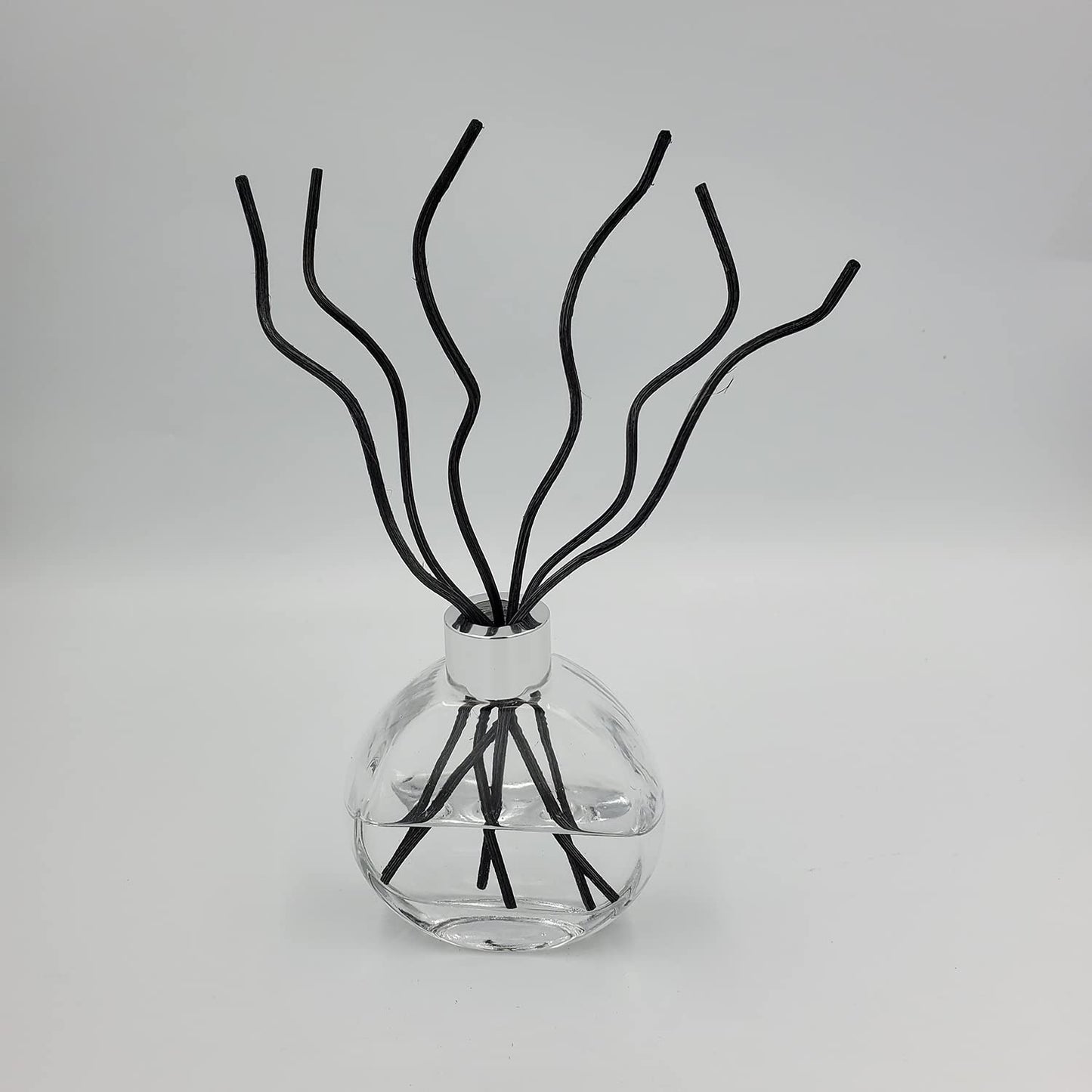 11 inch Wavy Rattan Reed Diffuser Sticks 50PCS Natural Rattan Fragrance Aromatherapy Volatile Replacement RefillEssential Oil Aroma Diffuser Replacements Sticks for own Space (50PCS, Black)
