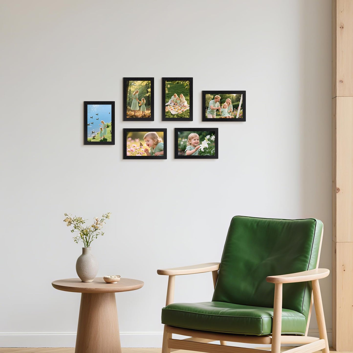 HORLIMER 4x6 Picture Frame Set of 12, Black Picture Frames Display 4 by 6 Photo for Wall or Tabletop