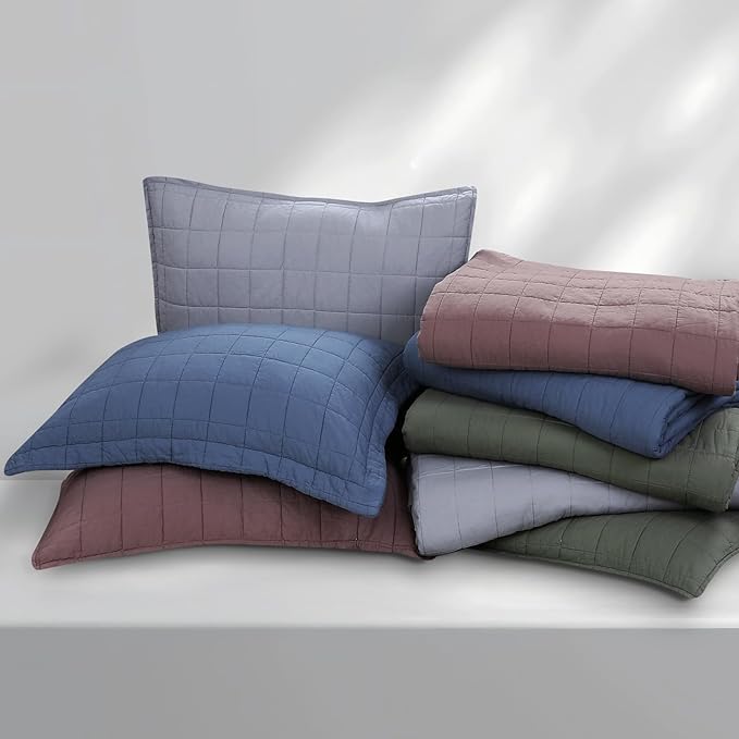 100% Cotton Quilt Sets Super King Size - Soft Lightweight Quilt Bedding Set for Bedroom Decor-Bedspread in Geometric Pattern with 2 Pillow Shams for All Season, 120x128 inches