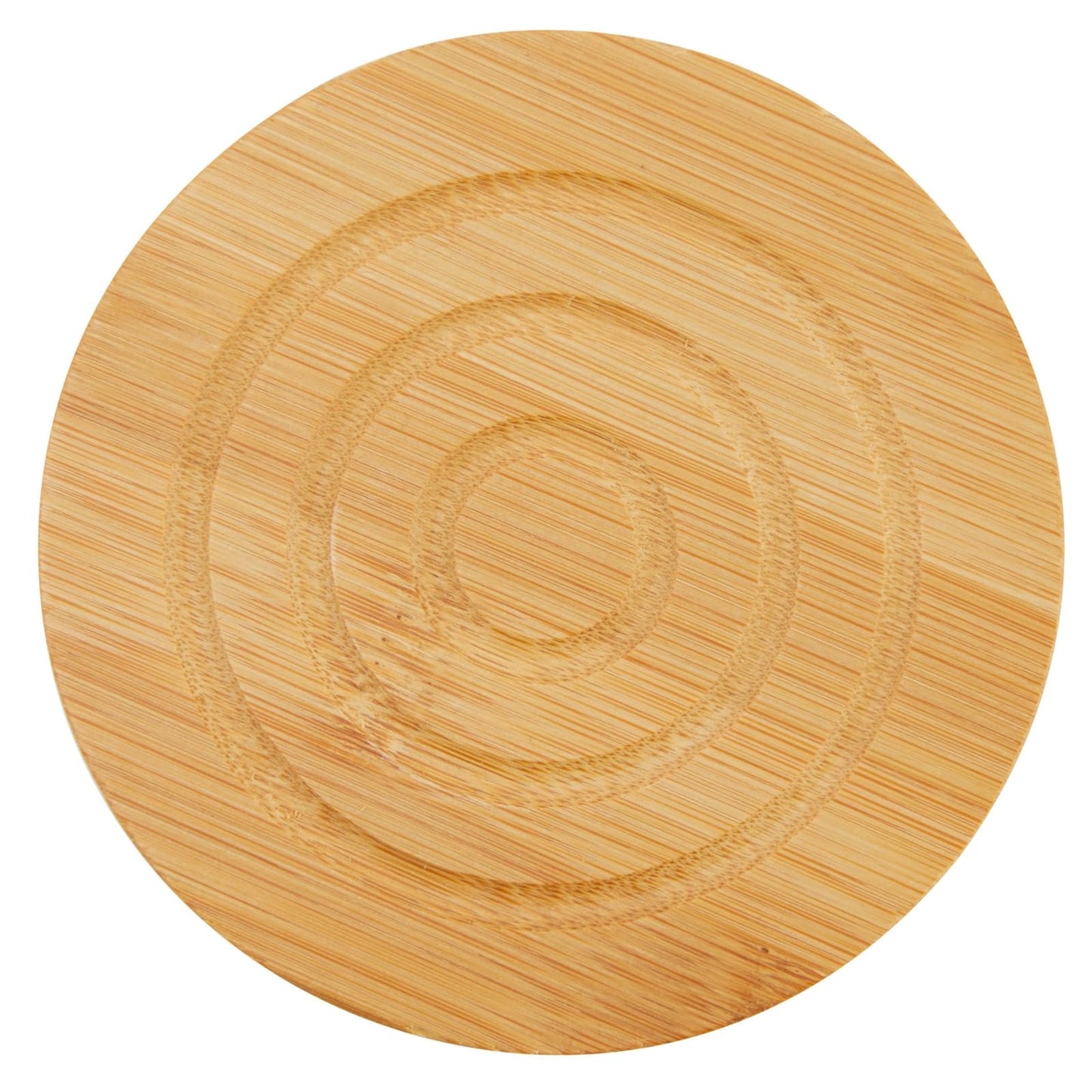 Juvale Coasters Set of 6-4.3-Inch Round Light Brown Bamboo Wood with Holder - Wooden Drink Coasters for Coffee Table Decor & Home Decor