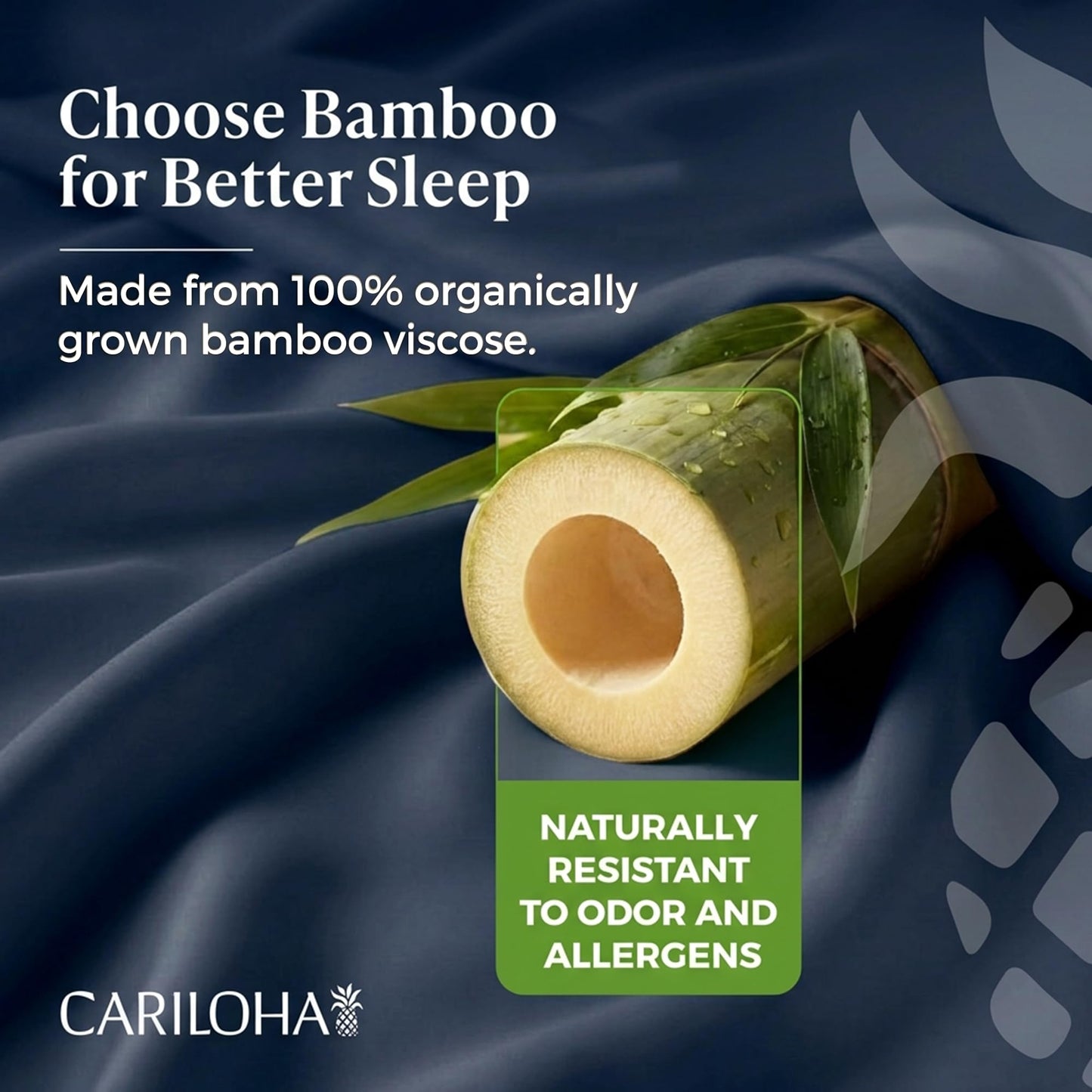 Cariloha Aloha Soft 100% Organic Bamboo Viscose Sheets – 4-Piece King Sheet Set – 16 in Deep Pockets – Buttery Soft, Hypoallergenic, Cooling Sheets – Oeko-TEX Standard 100 – Cape Blue