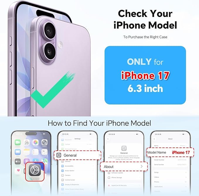TUCCH Detachable Crossbody Case Wallet for iPhone 17 (6.3"), Wireless Charging | RFID Blocking 9 Card Holders | Lanyard | Wrist Strap | Stand | Zipper Pocket | PU Leather | Magnetic Cover | Dark Red