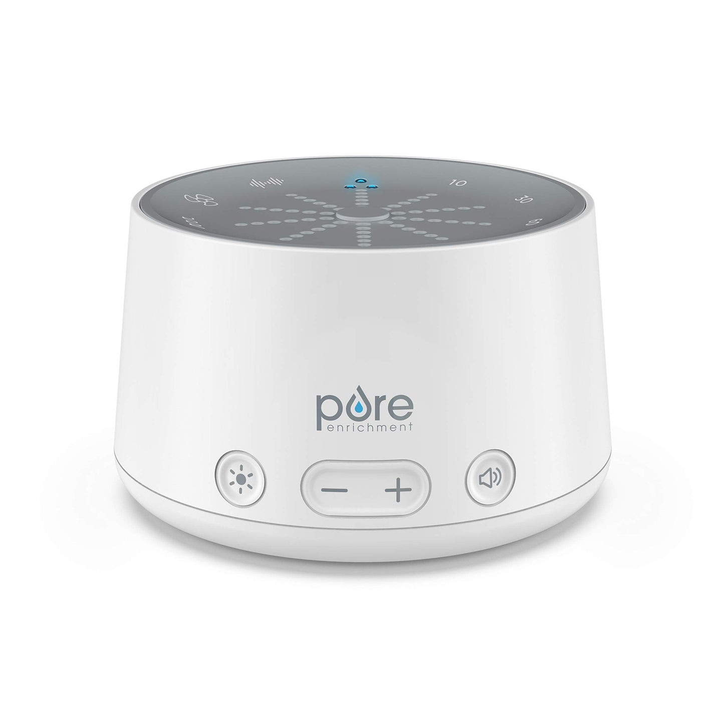 Pure Enrichment Doze Sound Machine and Sleep Light - 6 Soothing Sounds, Relaxing Pulse Light, Auto Sleep Timer, and Built-in USB Charger - All-Natural Sleep and Stress Reliever