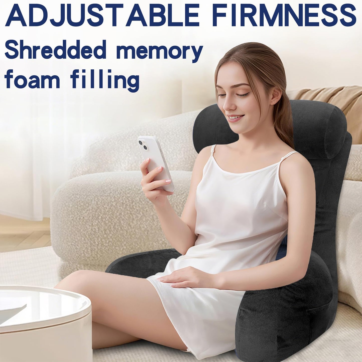 Tinuniyaa Reading Pillows for Sitting in Bed Adult