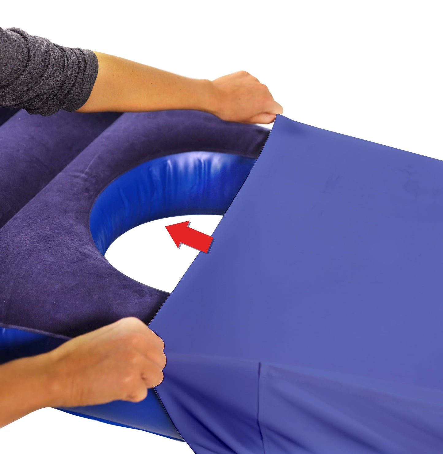 Jokari Belly Buddy Inflatable Floating Maternity Air Pillow. Body-Length Pregnancy Support Cushion for Hip, Pelvis, Spine and Belly Comfort at The Pool, Beach or Home with Storage Pocket
