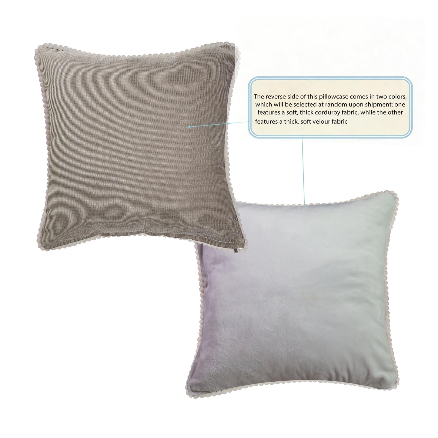SZHELEJIAM Embroidered Pillow Covers 18x18 Inch Set of 2, Jacquard Retro Cushion Covers in Beige White for Living Room, Sofa Bedroom
