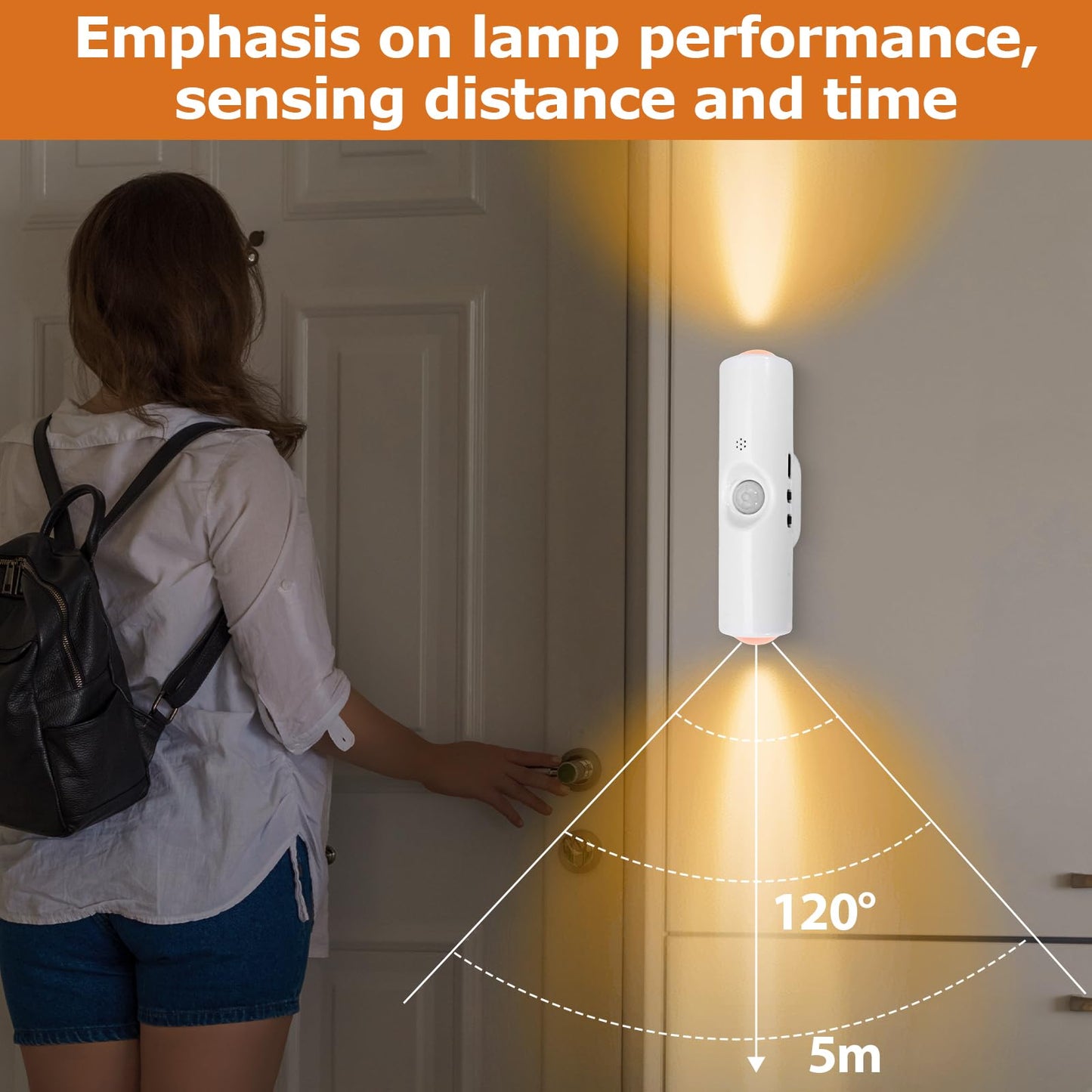 STHF 4 Pack Rechargeable Smart LED Motion Sensor Ambient Light, Auto-On Multi-Color Changing Magnetic Wall Light, Punch-Free Mount for Stairs, Wardrobe, Closet, Bathroom, Cabinet (7 Color RGB)