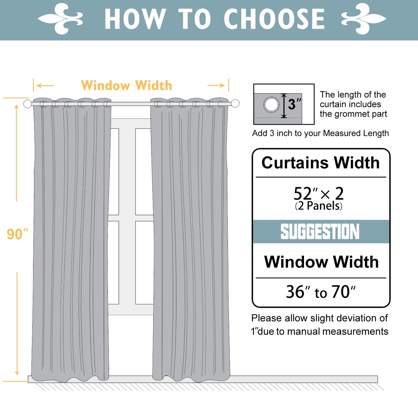 ChrisDowa 100% Blackout Curtains for Living Room - Linen Curtains 90 Inch Curtains Grommet Top Thermal Curtain Total Blackout Drapes Privacy Protection for Bedroom 2 Panels, Cream 52" W x 90" L