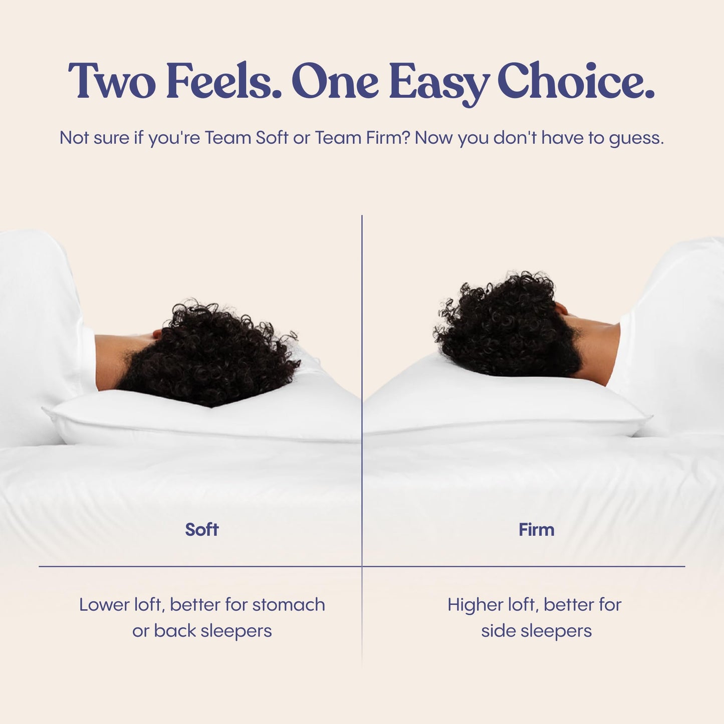 FluffCo Zen Fluff™ Down King Size Bed Pillow for Sleeping - 600 Fill Power White Duck Down - 300 TC Cotton Shell - Comfortable Pillows for Side, Back, and Stomach Sleepers - 20" x 36", 1-Pack, Soft