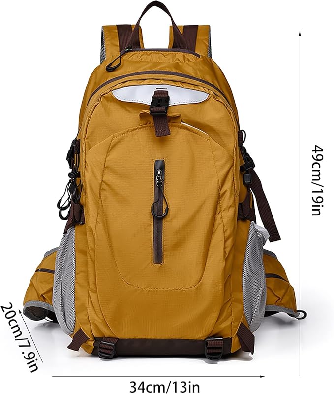 Hiking Backpack Daypack for Outdoor Travel, Lightweight Pack with Multiple Compartments, Unisex for Camping and Daily Use (Blue)