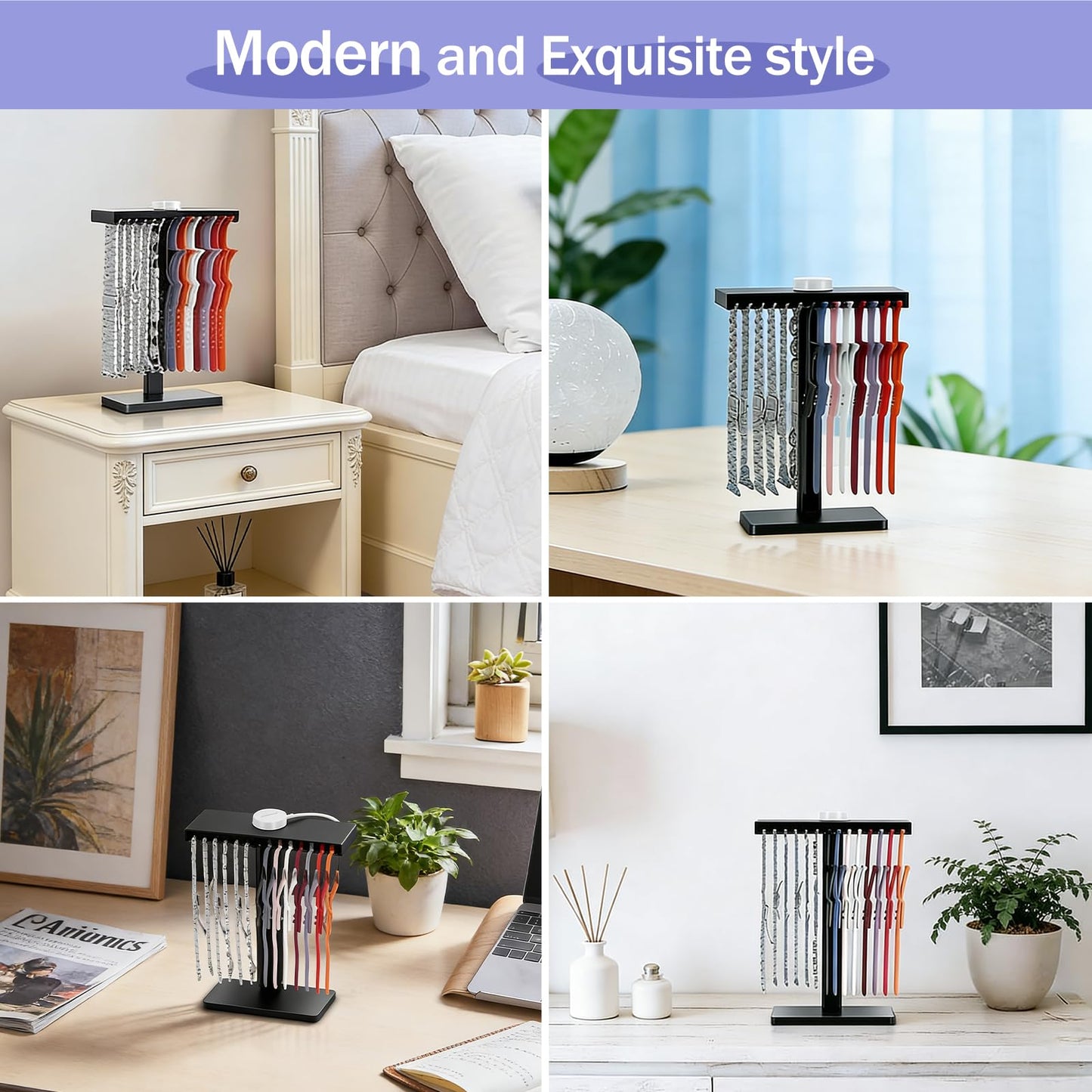3 in 1 Watch Band Holder Organizer for Apple Watch,Smart Strap Silicon Rack,Groove Display for Apple Watch, Iwatch Band