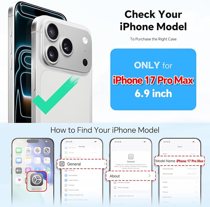 TUCCH Crossbody Detachable Wallet Case for iPhone 17 Pro Max 6.9" 2025, 10 Card Slots RFID Blocking | Wireless Charging | Wrist Strap | Lanyard | Stand | Zipper Pocket | PU Leather Phone Cover | Black