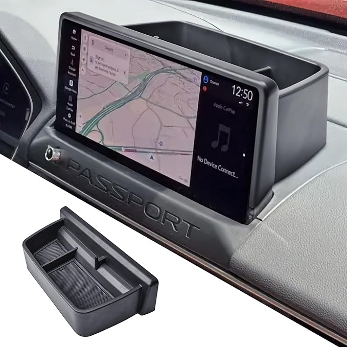 RUNROAD Dashboard Storage Organizer Tray Compatible with 2026 Honda Passport Accessories, Center Console Organizer For 2026 Passport Armrest Storage Tray