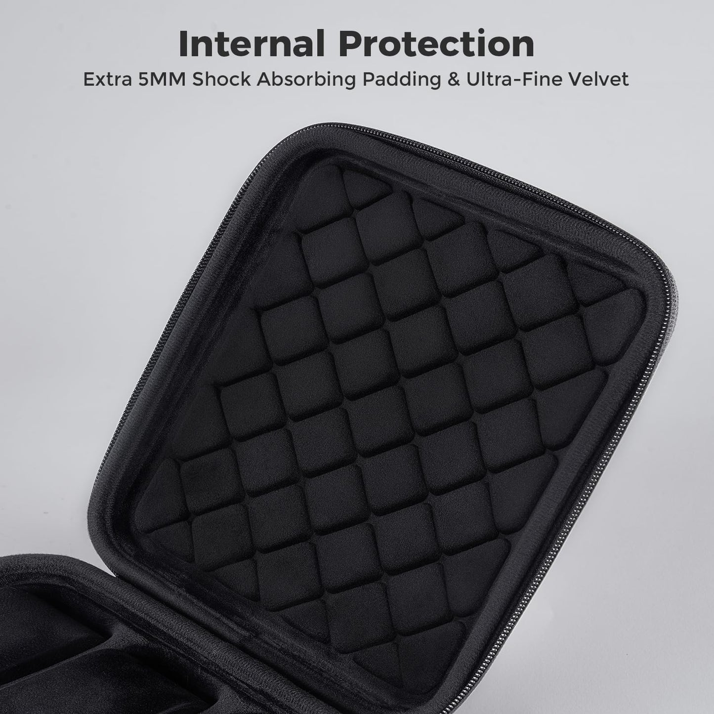 ProCase Travel Watch Case Gift for Men, 6 Slots Hard Shell Storage Box for Watch Bracelet Accessories, Zippered Organizer Bag Fathers Day Gift for Dad -6 Slots